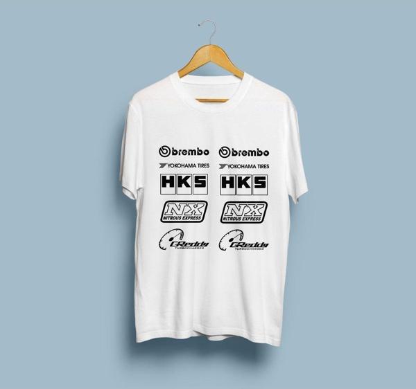 Oversize Lastik ve Fren Markaları Unisex T-shirt - Image 1