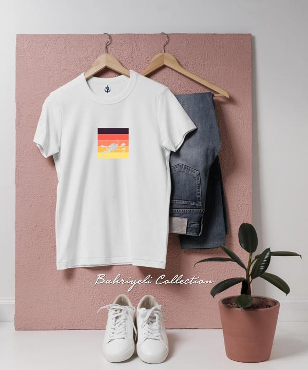 Oversize Scuba Diving Vintage  Tasarımlı Unisex T-Shirt - Image 1