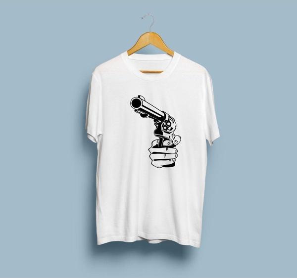 Oversize Silah Tasarım Unisex T-shirt - Image 1