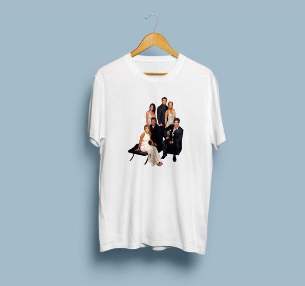 Oversize Friends Kadrosu Tasarım Unisex T-shirt - Image 1