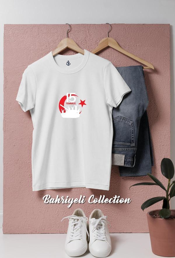 Oversize 15 Temmuz Tank  Tasarımlı Unisex T-Shirt - Image 1