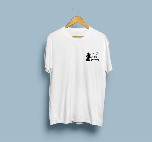 Oversize Go Fishing / Balıkçı Kız tasarım unisex T-shirt - Image 1