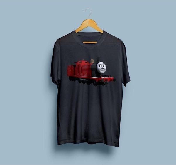 Oversize Thomas ve Arkadaşları Tasarım Unisex T-shirt - Image 1