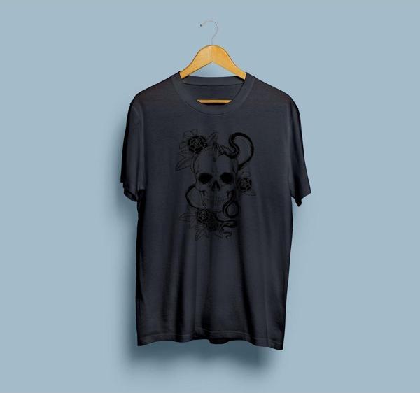 Oversize Kuru Kafa Desenli Unisex T-shirt - Image 1