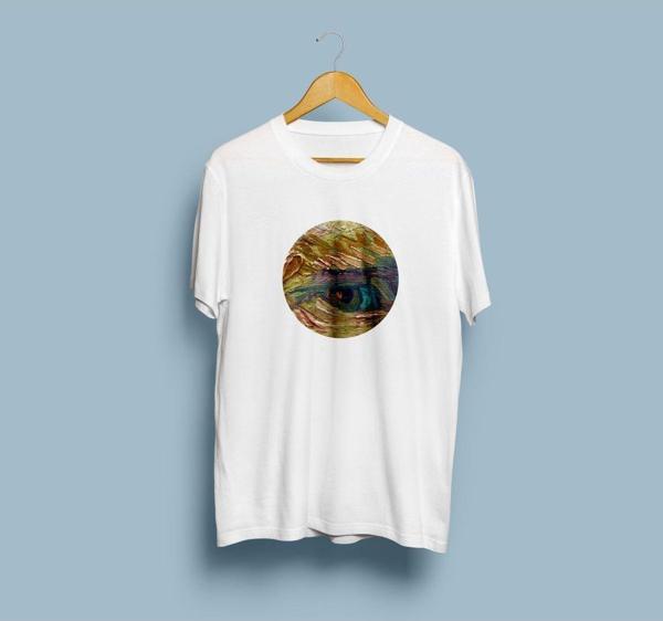 Oversize Van Gogh's Eye / Van Gogh Gözü Self Portrait Unisex T-shirt - Image 1