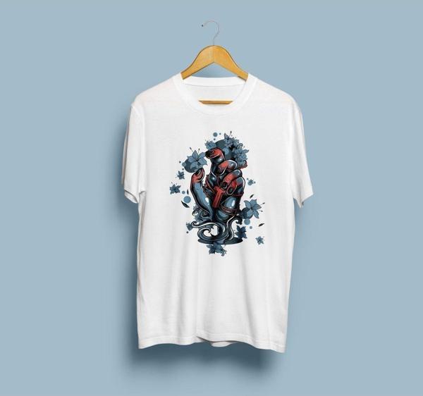 Oversize Hand Tasarım Unisex T-shirt - Image 1