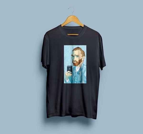 Oversize Modern Van Gogh Tasarım Unisex T-shirt - Image 1