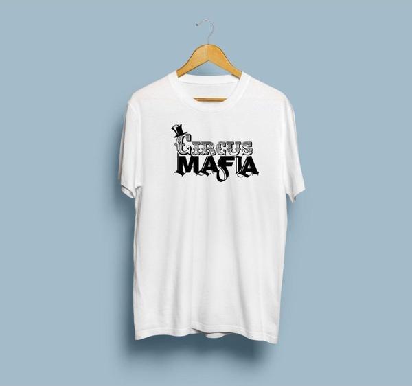 Oversize Circus Mafia Baskılı Unisex T-shirt - Image 1