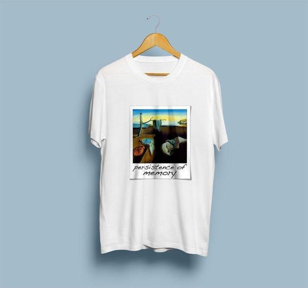 Oversize Belleğin Azmi Tablosu Salvador Dali Tasarım Unisex T-shirt - Image 1