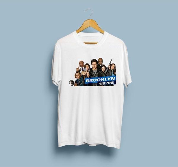 Oversize Brooklyn Nine-Nine Karakterler Unisex T-shirt - Image 1