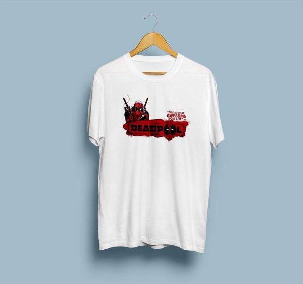 Oversize Deadpool Tasarım Unisex T-shirt - Image 1
