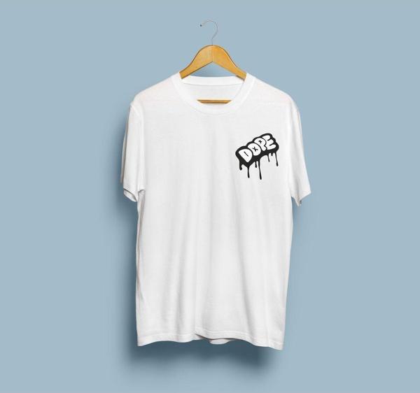 Oversize Dope Yazı Tasarım Unisex T-shirt - Image 1