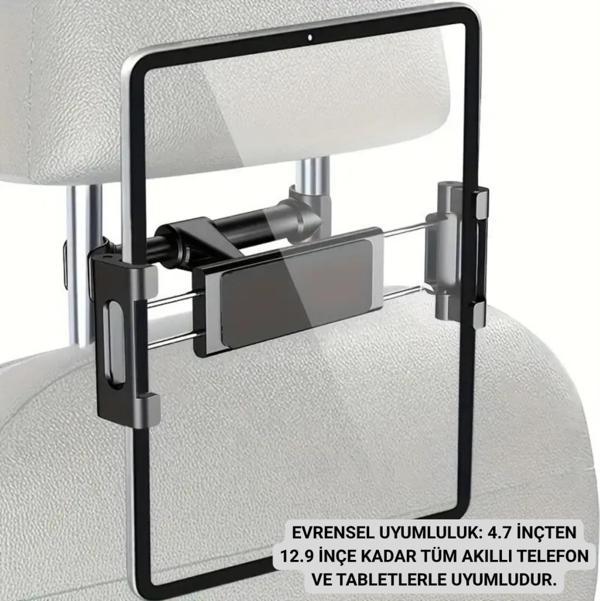 Coofbe Backseat Araç Arka Koltuk Tablet Tutucu Araç Tablet Standı 360 Döner Başlık 4.7-12.9 İnch Tablet Telefon Tutucu - Image 1