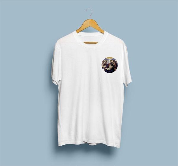 Oversize Videte Miraculum Baskılı Unisex T-shirt - Image 1