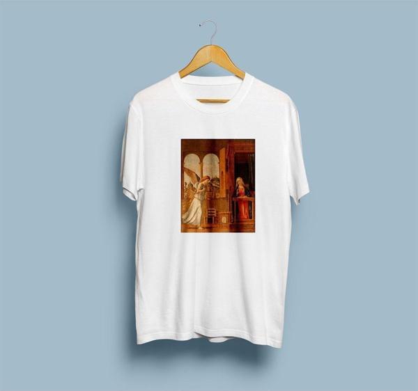 Oversize Annunciation Tasarım Unisex T-shirt - Image 1