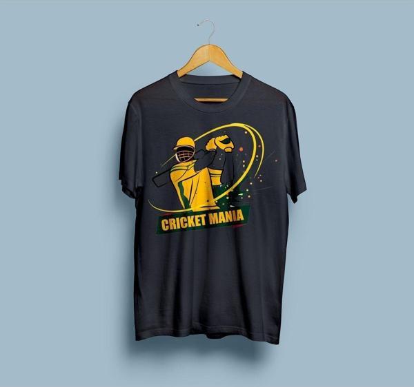Oversize Cricket Mania Tasarım Unisex T-shirt - Image 1