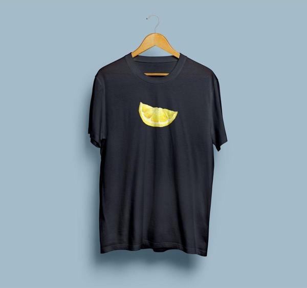Oversize Limon Dilimi Tasarım Unisex T-shirt - Image 1