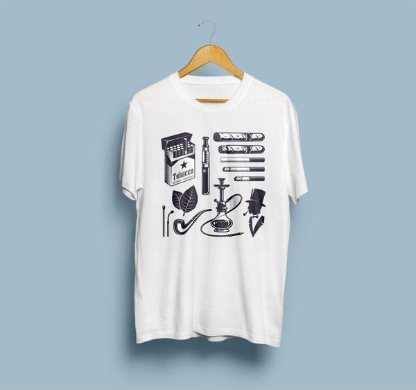 Oversize Tütün Ürünleri Tasarım Unisex T-shirt - Image 1