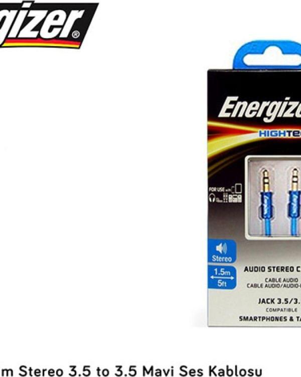 Energizer C13Jajahbl4 1.5M Stereo 3.5 To 3.5 Mavi Ses Kablosu belirtilmemiş - Image 1