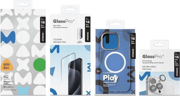 Momax İphone 16 Pro Max Protecton Bundle Set (Mxap24Xlt + Pzap24F1Xld + Pzap24Cl1D) - Image 1