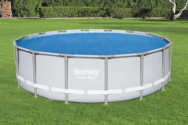 Bestway® Güneş Isıtmalı Havuz Örtüsü - 3,96 m, 4,27 m ve 4,57 m Yerüstü Havuzlar için - Image 1