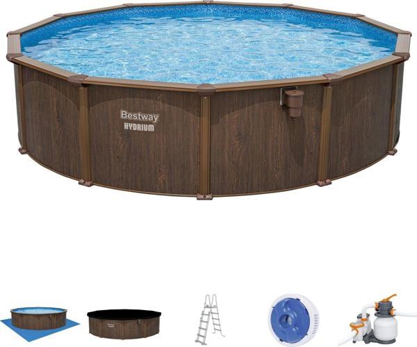 Bestway® Hydrium™ Çelik Duvarlı Yerüstü Havuz Seti 5,49 m x 1,32 m - Image 1