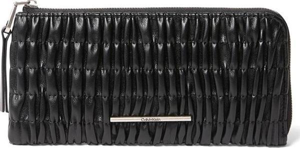 Calvin Klein Jeans Ruched LONG L-ZIP Kadın Siyah Cüzdan LV04K1085G-UB1 - Image 1