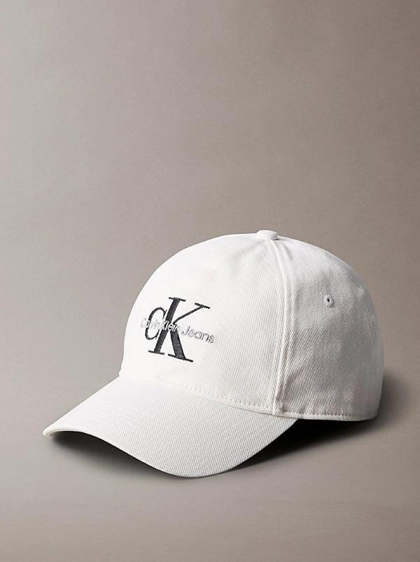 Calvin Klein Jeans MONO LOGO EMBRO CAP Erkek Beyaz Şapka LV04G5004G-YAF - Image 1