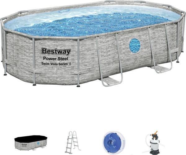 Bestway® Power Steel™ Vista Serisi 2-  Prefabrik Yer Üstü Havuz Seti 4,88 m x 3,05 m x 1,07 m - Image 1