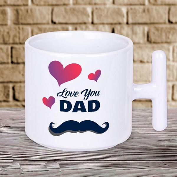 Love You Dad Baskılı Babalar Günü T Kupa Bardak - Image 1