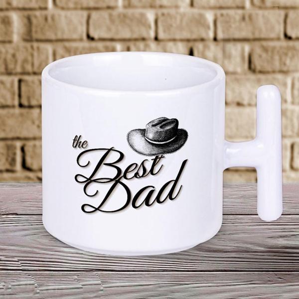 The Best Dad Yazılı Babalar Günü T Kupa Bardak  - Image 1