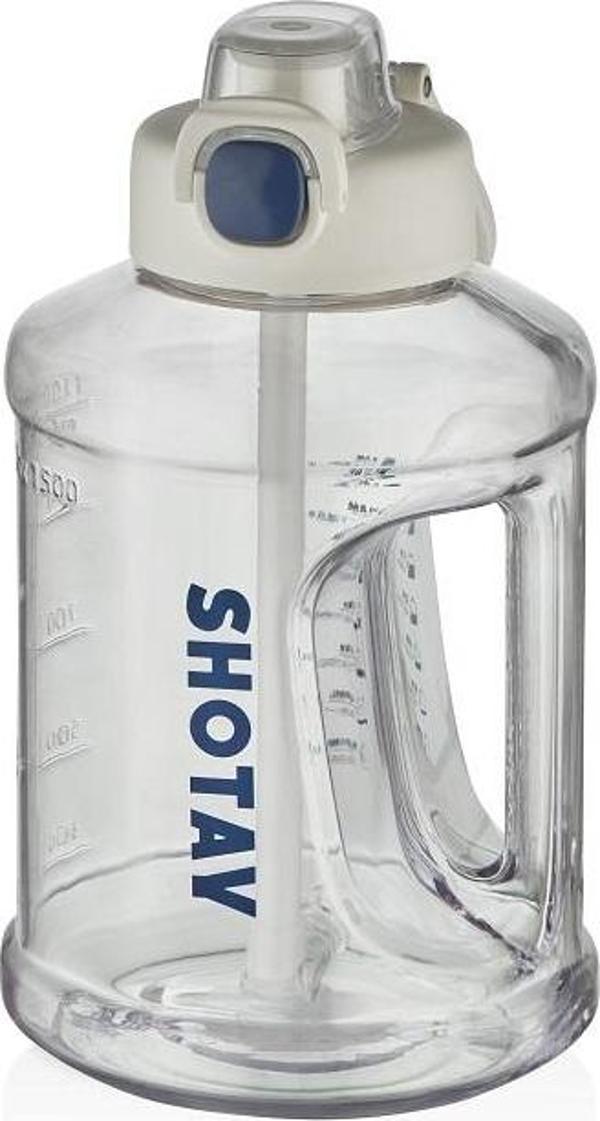 Shotay ST-6291 1500ml Beyaz Pipetli Matara - Image 1