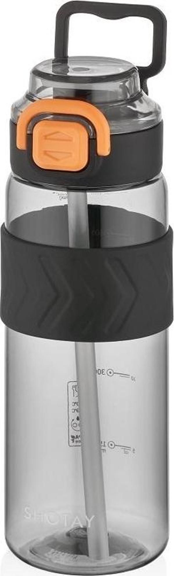 Shotay ST-7238 800ml Siyah Pipetli Tritan Matara - Image 1