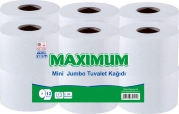 Maximum Mini Jumbo Tuvalet Kağıdı 2.5 Kg 12’Li Rulo - Image 1