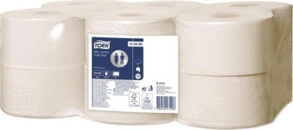 Tork Mini Jumbo Gelişmiş Tuvalet Kağıdı 170 M Koli Içi 12 Rulo - Image 1