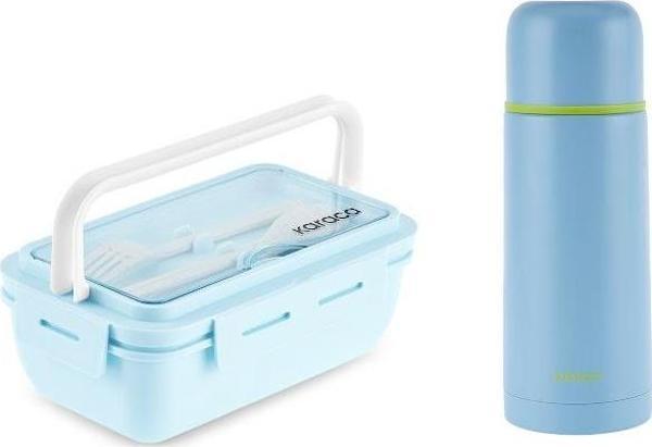 Karaca Ferby Sızdırmaz Termos ve Fusca Lunch Box Mavi - Image 1