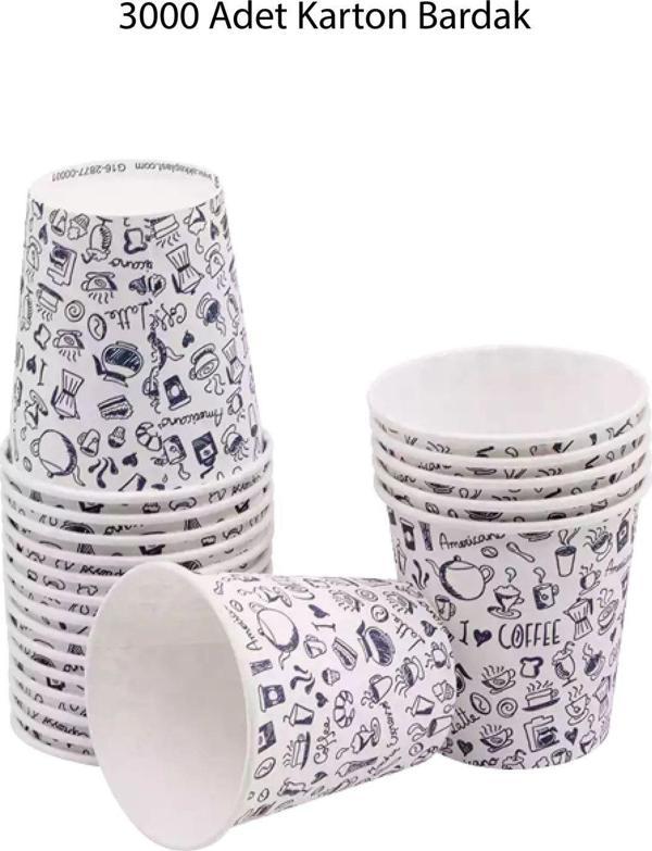 Vonique Design 3000 Adet 7 Oz Karton Bardak - Image 1