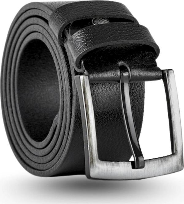 %100 Hakiki Deri Erkek Spor Kot Kemeri 4.5 Cm Manda Derisi Siyah Hediyelik Kemer Çeyizlik Spor Kemer - Image 1