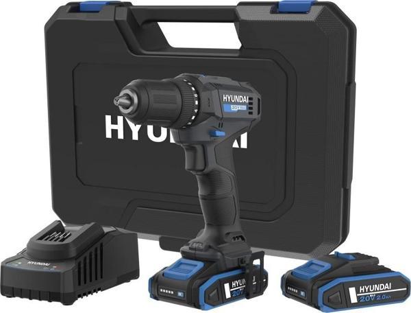Hyundai DD20S-40 Akülü Matkap 40Nm Çantalı Set 2X2Ah - Image 1