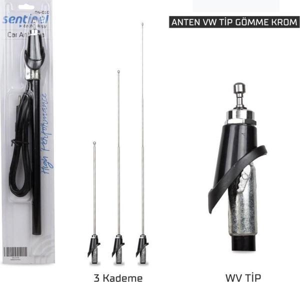 Sentinel Anten Gömme Volkswagen Tip Nikel Vakum - Image 1