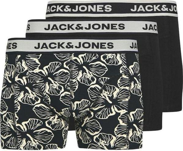 Jack Jones Lıam Flower 3 Lü Paket Erkek Boxer 12286178 - Image 1