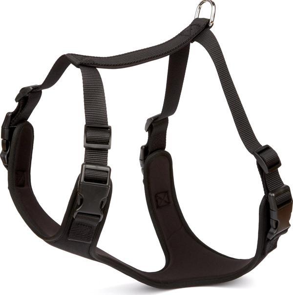 Doggie Havalı Ped Dokuma Köpek Göğüs Tasması 50/70 cm Siyah - Image 1