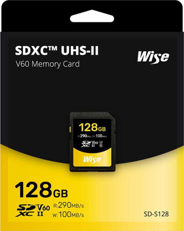 Wise Advanced 128GB SD-S UHS-II V60 SD Hafıza Kartı - Image 1