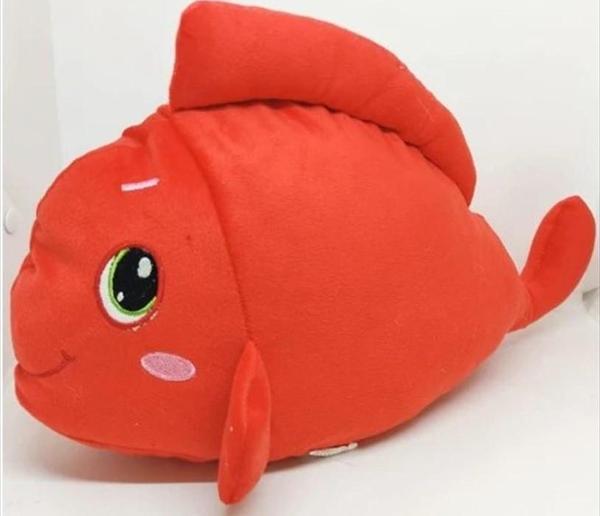 Uyku Arkadaşı Sesli Kırmızı Balık Şarkısı Söyleyen Büyük Peluş 40 cm - Image 1
