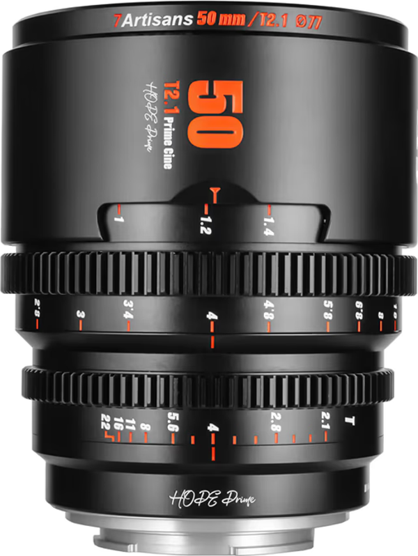 7Artisans 50mm T2.1 S35 Cine Lens (Sony E Mount) - Image 1
