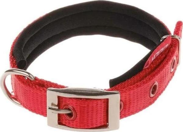 DOCA DOKUMA KIRMIZI KÖPEK BOYUN TASMASI 2 X 29-40 CM - Image 1