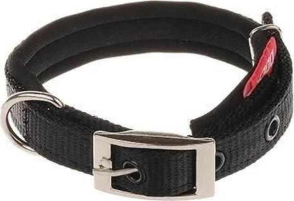 DOCA DOKUMA SİYAH KÖPEK BOYUN TASMASI 2,5 X 32-44 CM - Image 1