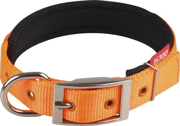 DOCA DOKUMA TURUNCU KÖPEK BOYUN TASMASI 2,5 X 32-44 CM - Image 1