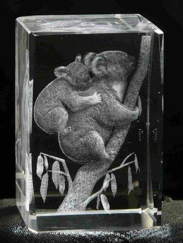 3D Kristal Koala Modeli - Image 1