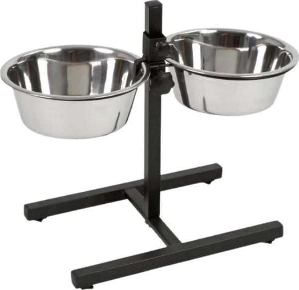 Nunbell İkili Ayaklı Çelik Mama Kabı 20 Cm - Image 1